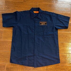 Men's vintage Kansas saloon button up Short Sleeve Shirt